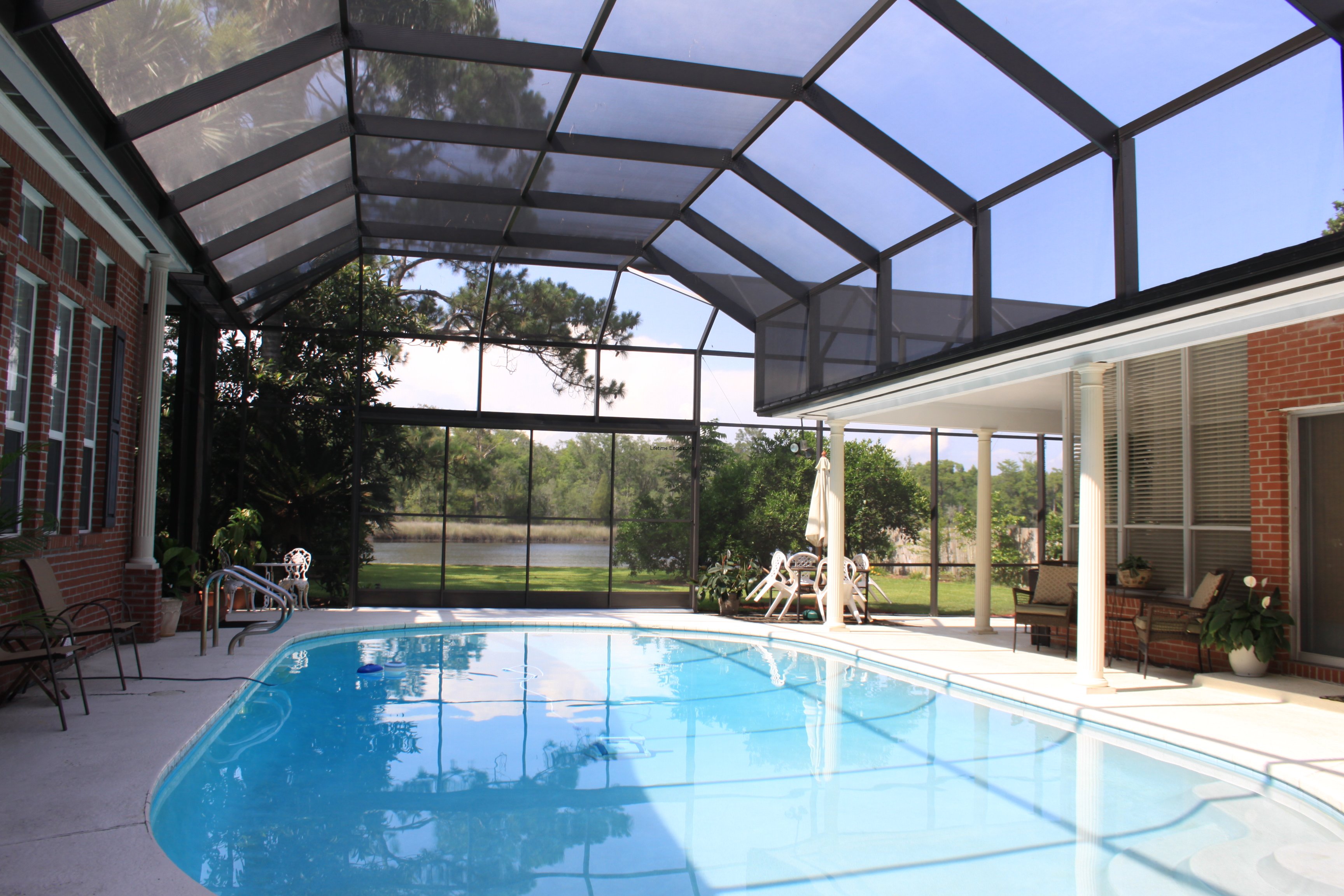 in ground pool enclosure
