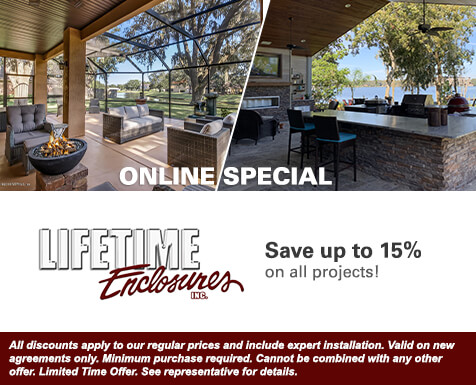 Lifetime Enclosures Online Special - Save up to 15%